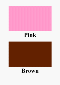 pink and brown