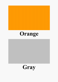 orange and gray