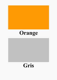 orange et gris